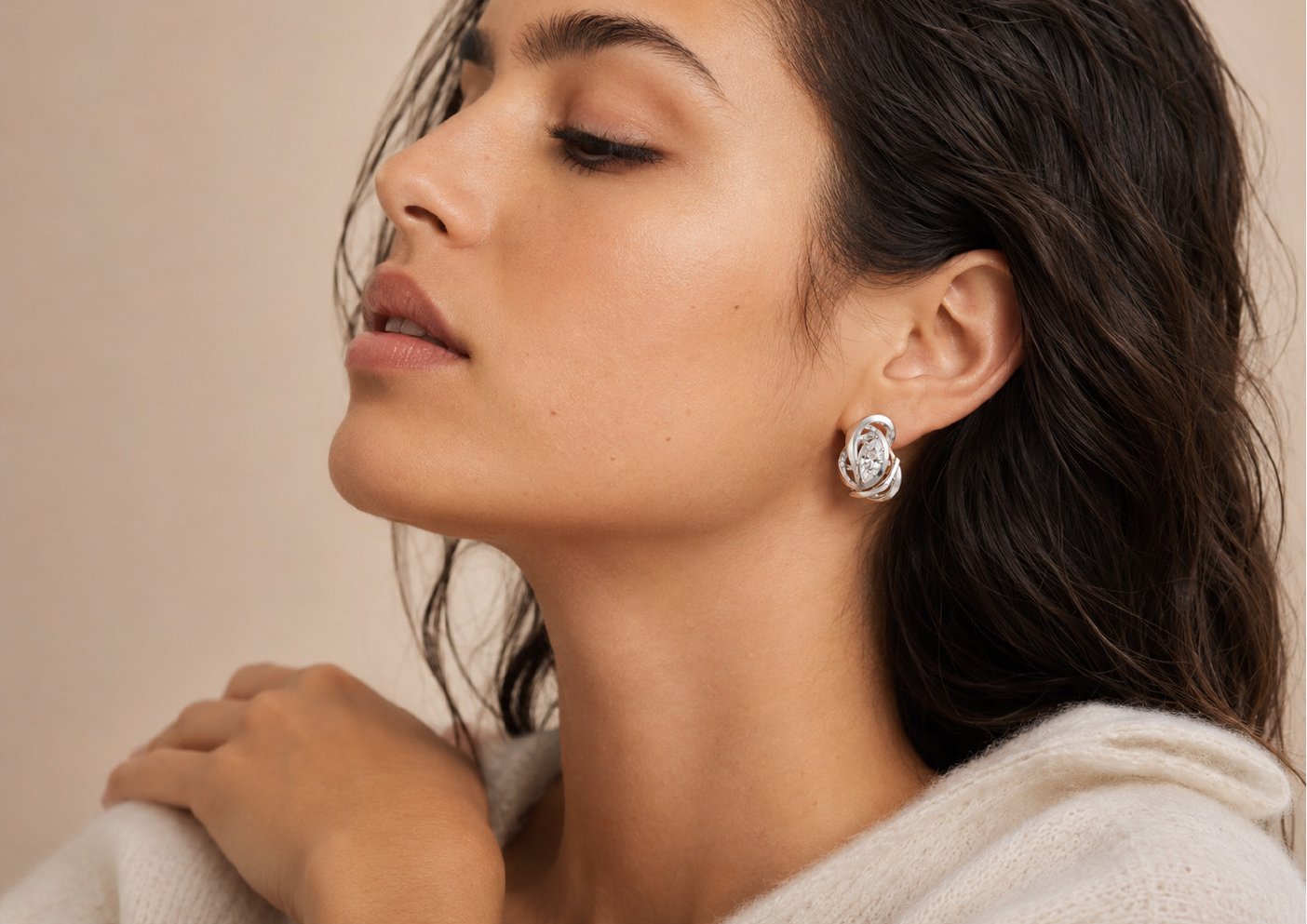 Statement earrings, finished