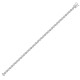 18ct White Gold 1.00ct Rub-over Natural Diamond Line Bracelet