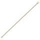 18ct Yellow Gold 5.00ct Rub-over Natural Diamond Line Bracelet