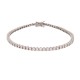 18ct White Gold 3.00ct Claw Set Natural Diamond Line Bracelet