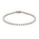 18ct White Gold 4.00ct Claw Set Natural Diamond Line Bracelet
