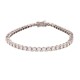18ct White Gold 5.00ct Claw Set Natural Diamond Line Bracelet