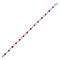 18ct White Gold Natural Diamond And Ruby Bracelet