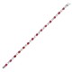 18ct White Gold Natural Diamond And Ruby Bracelet