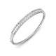 18ct White Gold Natural Diamond Bangle