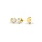 18ct Yellow Gold 50pts Rub over earrings