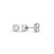 18ct White Gold 35pts Rub over earrings