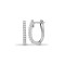18ct White 0.22ct Natural Diamond Oval Earrings