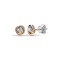 18ct 3 Colour 0.20ct Natural Diamond Knot Stud Earrings
