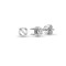 18ct White 0.10ct Natural Diamond Semi Set Stud Earrings - Holds 0.50ct Total