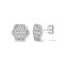 18ct White 1.26ct Natural Diamond Cluster Earrings