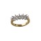 18ct Yellow and white 1.50ct 5 Stone Natural Diamond Ring Mount