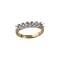 18ct Yellow and White 0.50ct Natural Diamond 7 stone 1/2 Eternity Ring Mount