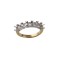 18ct Yellow and White 1.50ct Natural Diamond 7 stone 1/2 Eternity Ring Mount