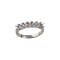 18ct White 0.50ct Natural Diamond 7 stone 1/2 Eternity Ring Mount