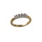 18ct Yellow and White 0.50ct Natural Diamond 5 stone Ring Mount