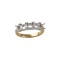 18ct Yellow and White 1.25ct Natural Diamond 5 stone Ring Mount