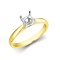 18ct Yellow Gold 70pts Solitaire Plain Wed-fit Ring Mount - Stock Size N