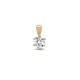 18ct Yellow Gold 25pt 6 Claw Natural Diamond Solitaire Pendant