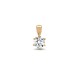 18ct Yellow Gold 75pt 6 Claw Natural Diamond Solitaire Pendant