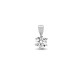 18ct White Gold 20pt 6 Claw Natural Diamond Solitaire Pendant
