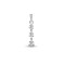18ct White Gold Natural Diamond Pendant