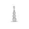 18ct White Gold Natural Diamond Pendant