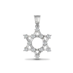 18ct White Gold Natural Diamond Pendant