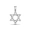 18ct White Gold Natural Diamond Pendant