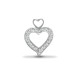 18ct White Gold Natural Diamond Pendant