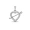 18ct White Gold Natural Diamond Pendant