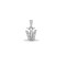 18ct White Gold Natural Diamond Pendant