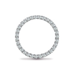 18ct White Gold Natural Diamond Pendant