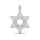 18ct White Gold Natural Diamond Star of David Pendant - 0.60ct