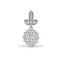18ct White 0.35ct Natural Diamond Pendant