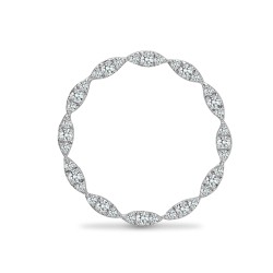 18ct White 0.38ct Natural Diamond Circle Pendant