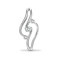 18ct White 0.16ct Natural Diamond Pendant