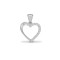 18ct White 0.06ct Natural Diamond Pendant
