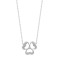 18ct White 0.11ct Natural Diamond Pendant - 18" Chain included
