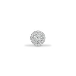 18ct White 0.20ct Natural Diamond Cluster Pendant