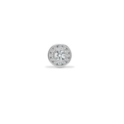 18ct White 0.25ct Natural Diamond Cluster Pendant