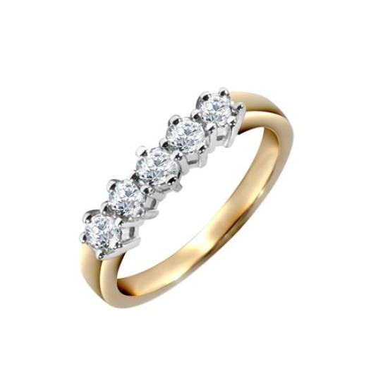 18ct 50pts Natural Diamond Ring