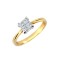 18ct Yellow 0.75ct 4 x Princess Cut Natural Diamond Ring