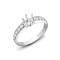 18ct White Gold 30pts Natural Diamond Ring. Fits 75pt