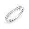 18ct White 0.50ct Pave Set Natural Diamond 1\2 Eternity Ring