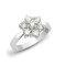 18ct White 1.25ct Natural Diamond 7 Stone Cluster Ring