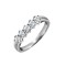 18ct White Gold 50pts 5 Stone Natural Diamond Ring