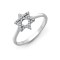18ct White 0.13ct Natural Diamond Star of David Ring