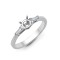 18ct White 0.16ct Natural Diamond Semi Set Ring - Holds 1.00ct