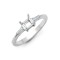 18ct White 0.14ct Natural Diamond Semi Set Ring - Holds 1.00ct